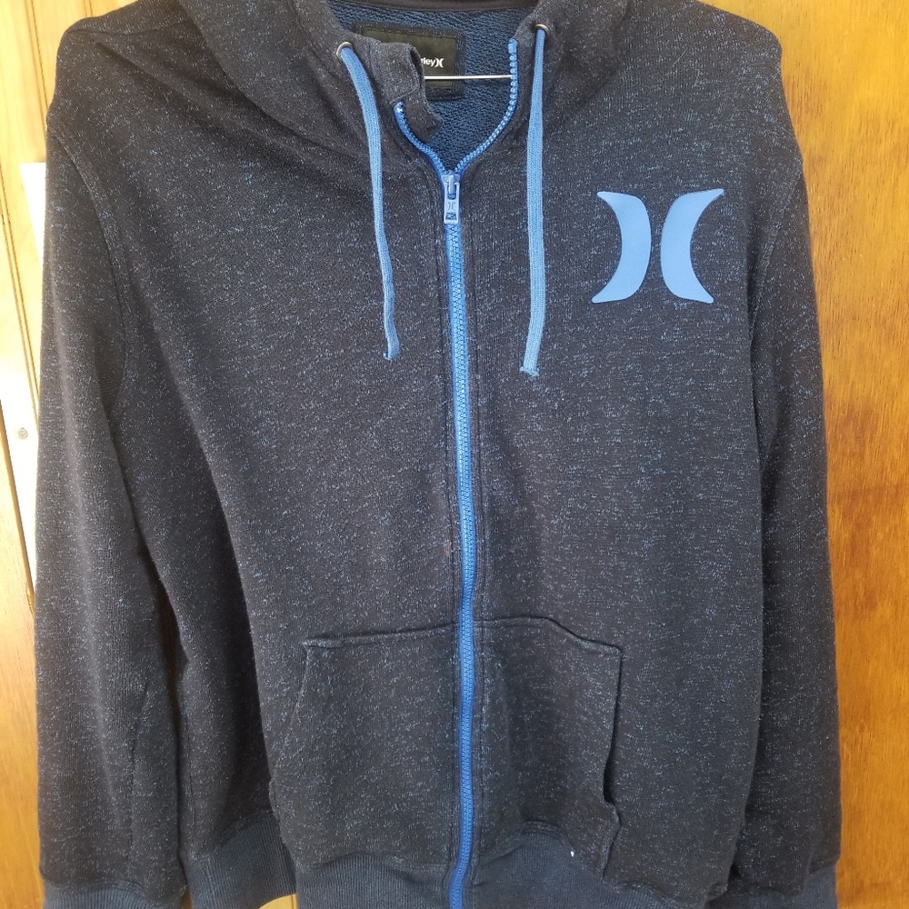 COPY - Purple/Blue Hurley Full Zip up Hoodie Large